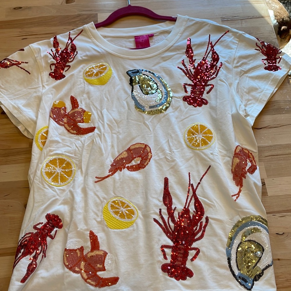 Queen of sparkles seafood t shirt